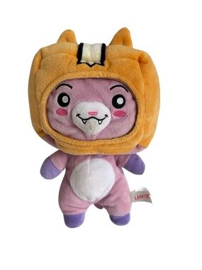 LankyBox Plush Stuffed Animal Purple Yellow White Character Animation EUC